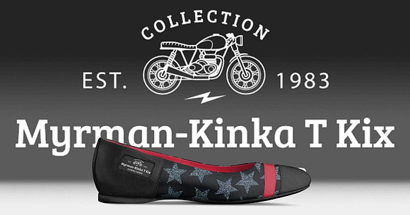 Myrman - Kinka T Kix original Italian leather shoe line.