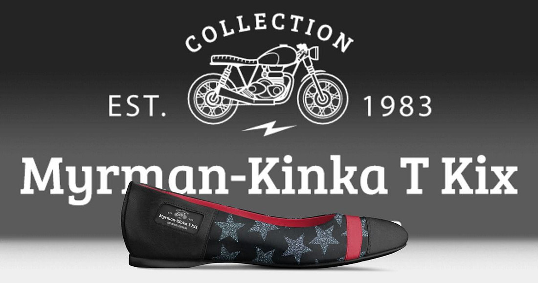 Myrman - Kinka T Kix original Italian leather shoe line.