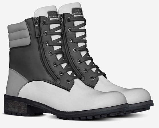 Zip Military Boots