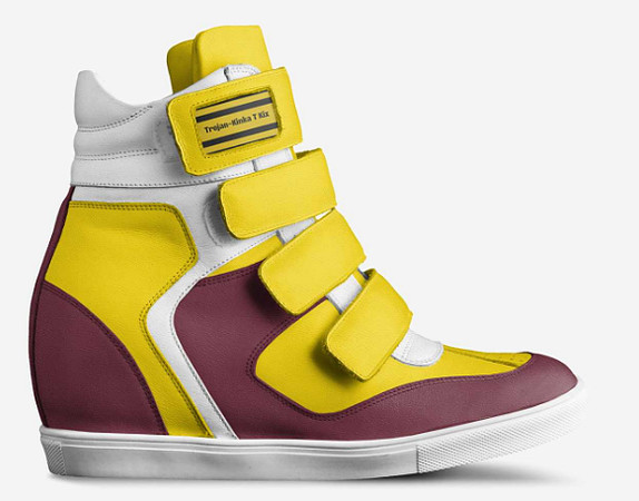Velcro Wedge Sneakers - Trojan