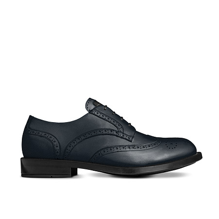 Traditional Derby Shoes (Navy): Charq