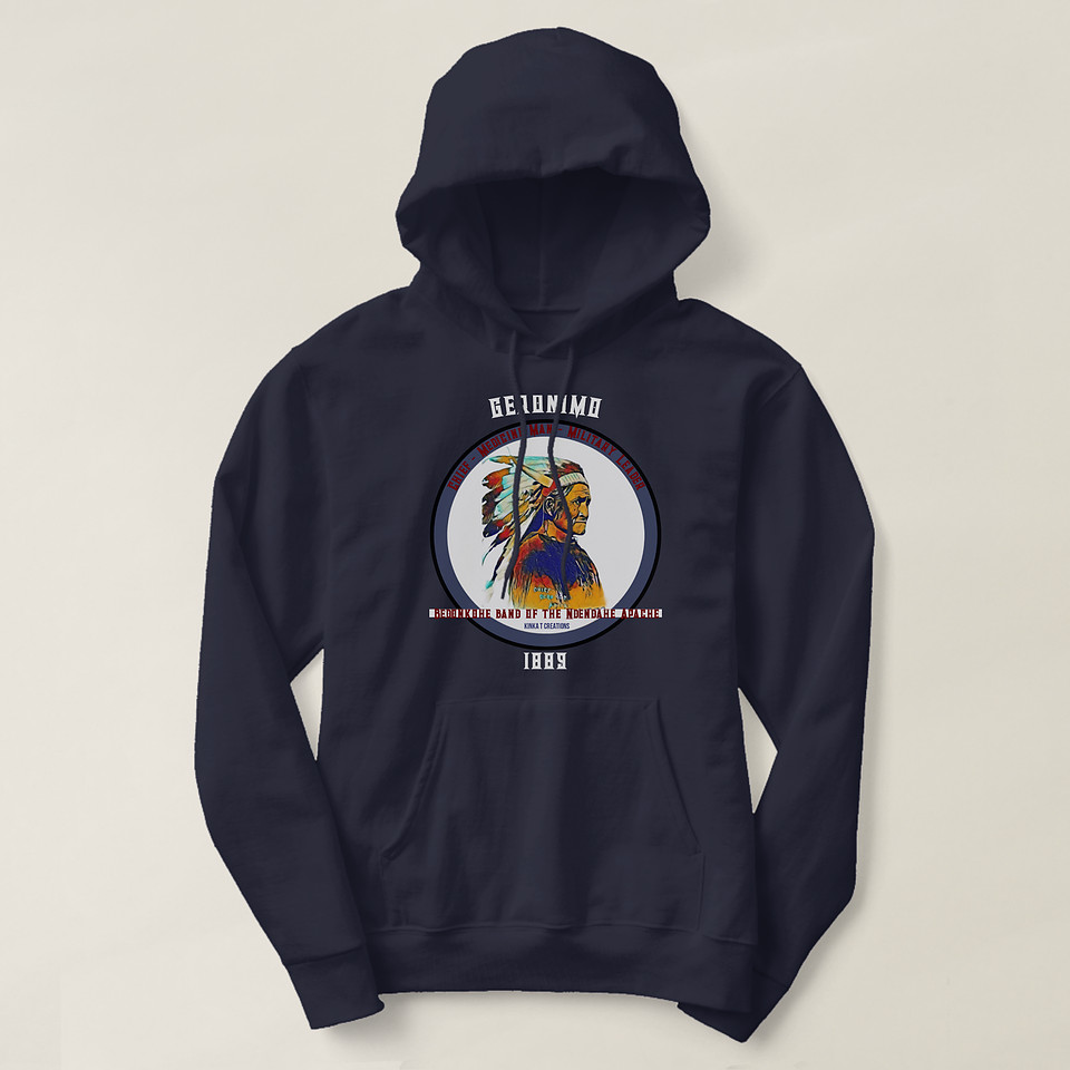 ($58.50) Men's Basic Hooded Sweatshirt: Geronimo