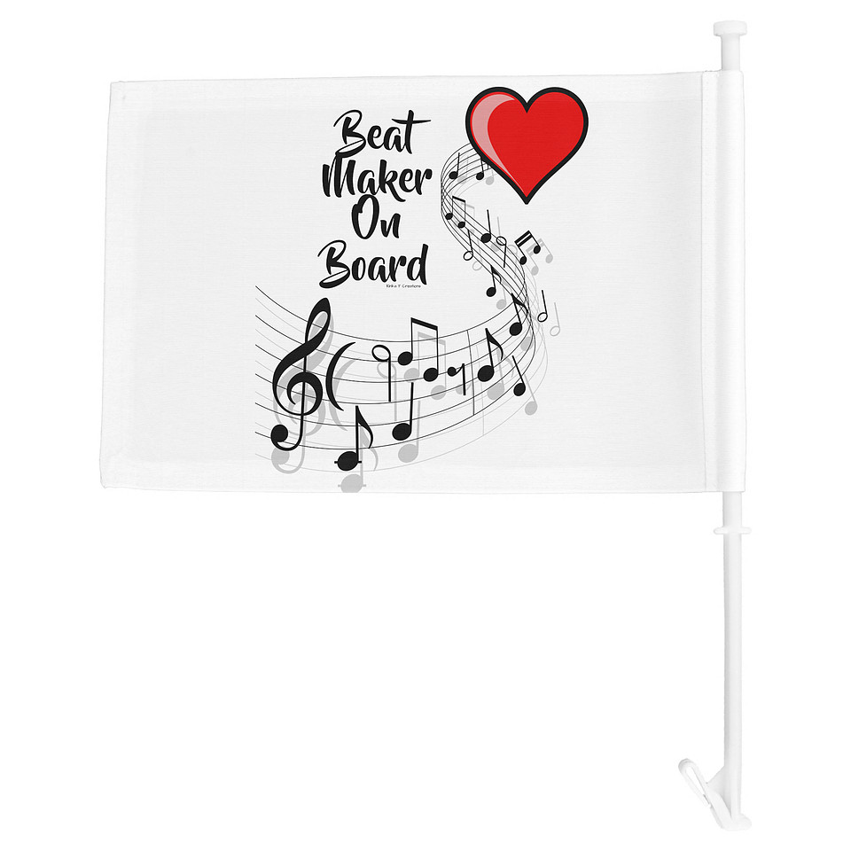 ($21.50) Car Flag: Beat Maker On Board