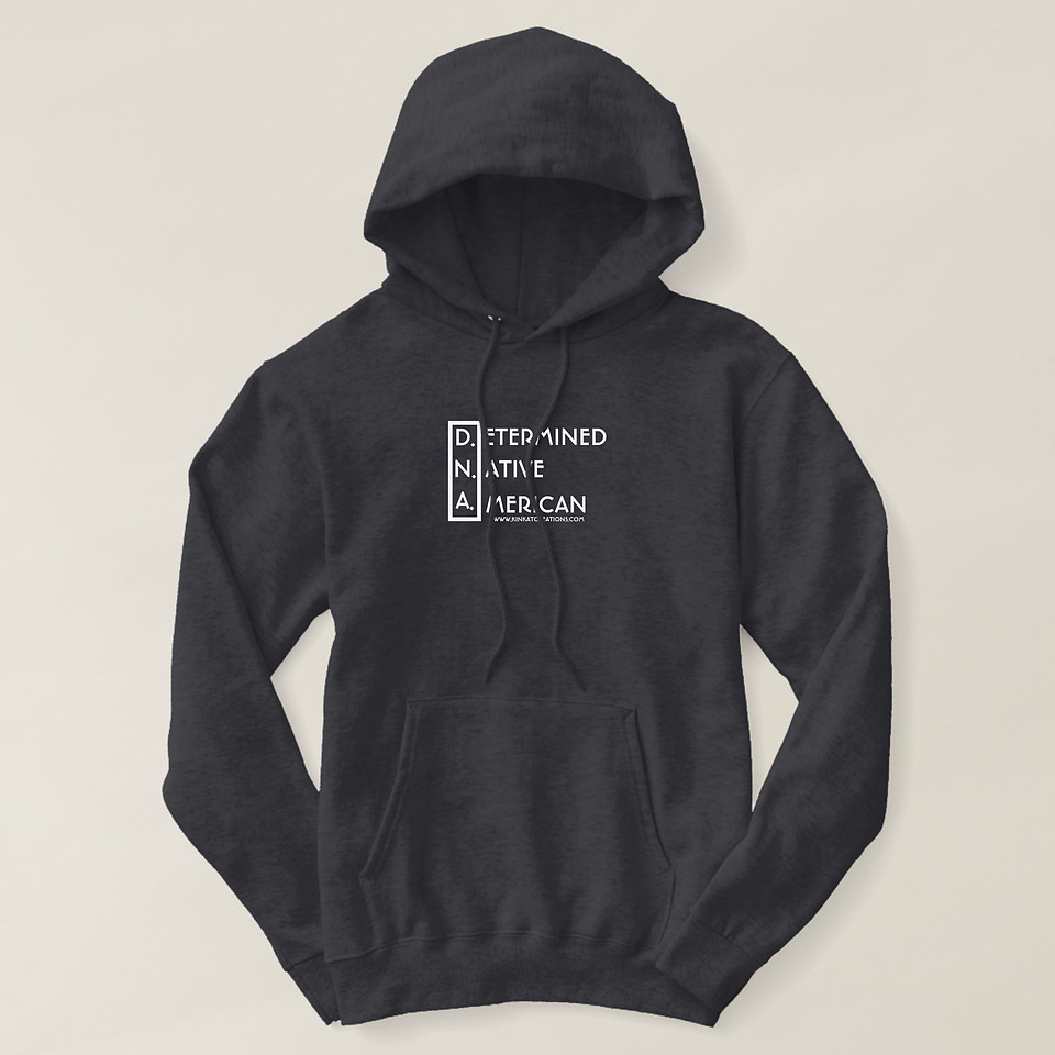 ($58.50) Men's Basic Hooded Sweatshirt: D.N.A. - Determined Native American