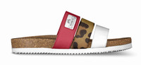 ($184) Striped Strap Sandals: Levito