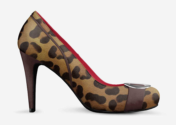 ($239) Stiletto Buckle High Heels: Levito