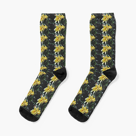 ($24.85) Stretchy Knit Crew Socks: Delicate Holds True