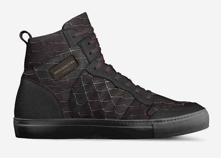 ($229) Retro Basketball High Tops: KROX blk
