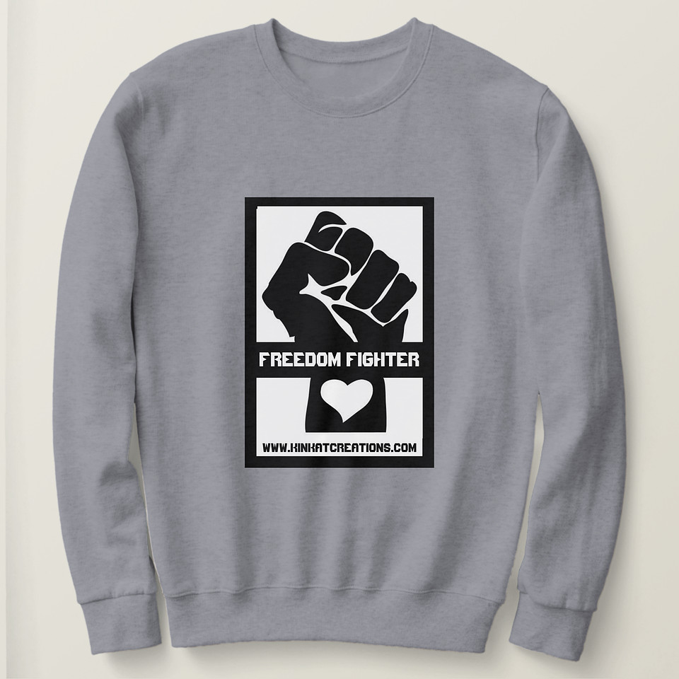 Women's Basic Sweatshirt: Freedom Fighter