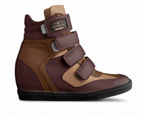 ($229) Velcro Wedge Sneakers: B3AR Cognac