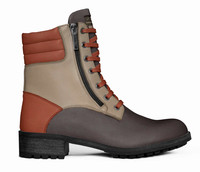 ($219) Zip Military Boots: B3AR Brown