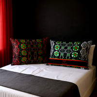 La Flor Verde: Brushed Polyester Accent Pillows