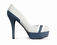 ($219) Striped Platform Pumps: Pantha