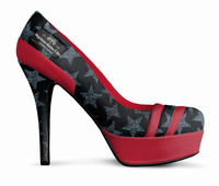 ($229) Striped Platform Pumps: Myrman