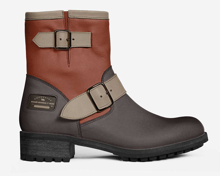 ($219) Police Belted Boots: B3AR