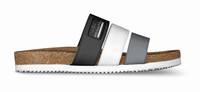 ($169) Striped Strap Sandals: R8RZ