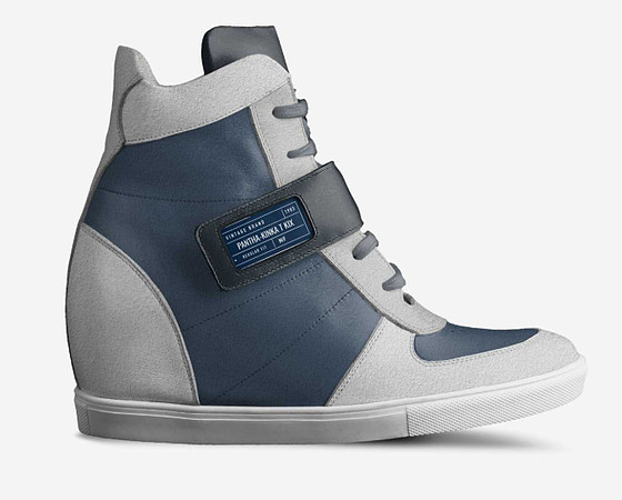 ($229) High Top Wedge Sneakers: Pantha