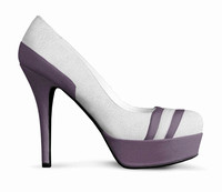 ($219) Striped Platform Pumps: Grapo