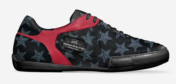 ($219) Soccer Style Stitched Sneakers: Myrman