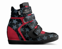 ($239) Velcro Wedge Sneakers: Myrman
