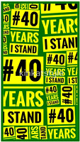 #40YEARSISTAND - 40 YEARS I STAND (Green & Yellow)