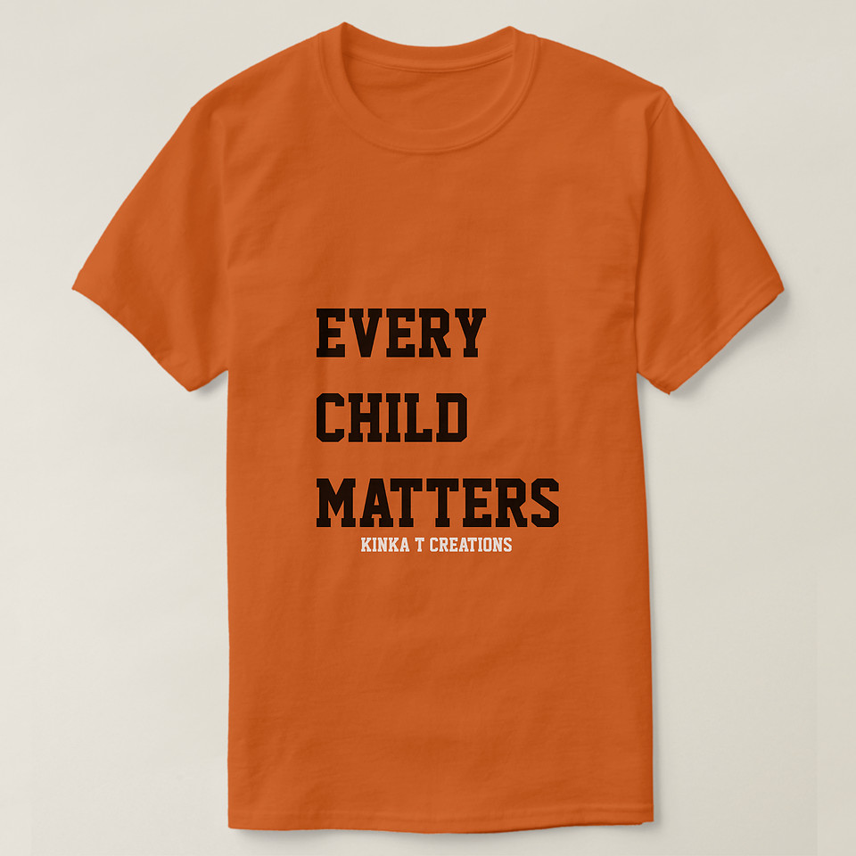 ($25) Basic Dark T-Shirt: Every Child Matters