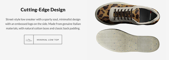 Minimal Low Top Sneakers: Levito