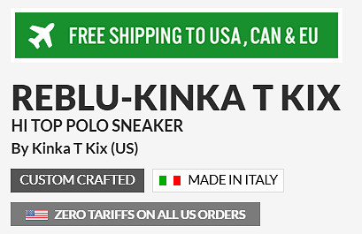 ($239) High Top Polo Sneakers: Reblu