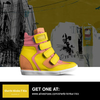 Velcro Wedge Sneakers: Sherbi