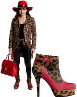 ($259) Ankle Boot Platform Stiletto Heels: Levito