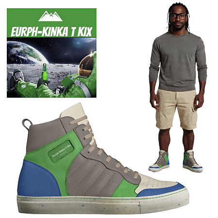 ($239) Retro Basketball High Tops: Eurph