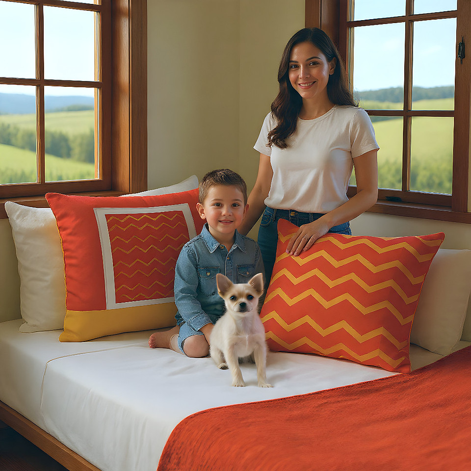 Zig Zagger: Accent Pillow: