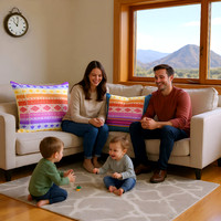Dusk Dancer: Brushed Polyester Accent Pillow: