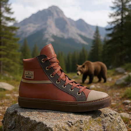 Classic High Top Sneakers: B3AR Redskin