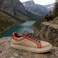 Tennis Low Tops: B3AR Tan