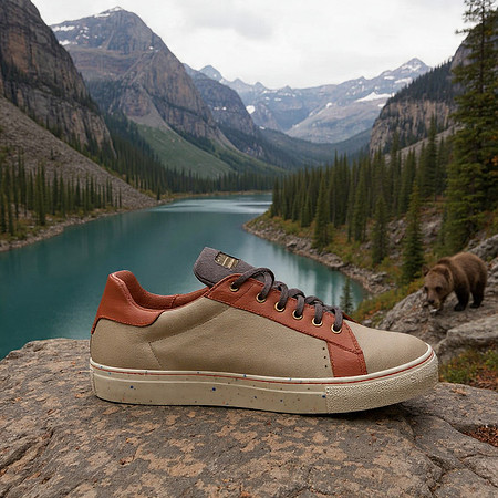 Tennis Low Tops: B3AR Tan