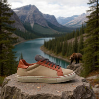 Tennis Low Tops: B3AR Tan