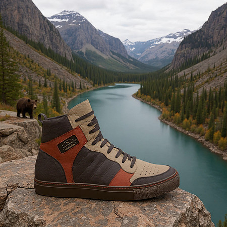 Retro Basketball High Tops: B3AR