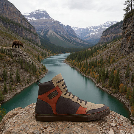 Retro Basketball High Tops: B3AR