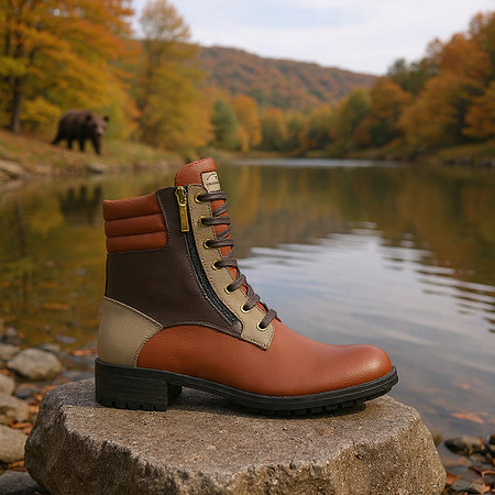Zip Military Boots: B3AR Tobacco