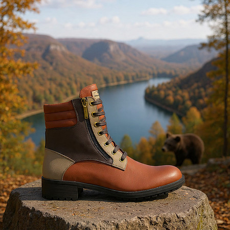 Zip Military Boots: B3AR Tobacco