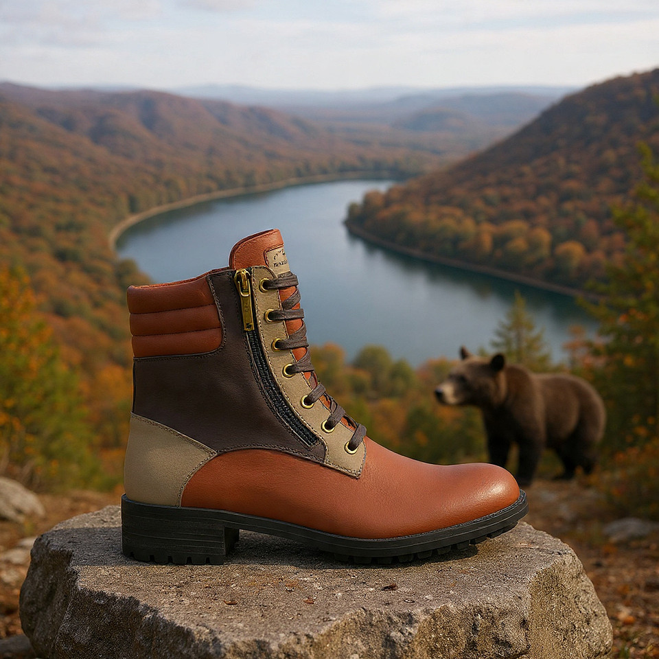 Zip Military Boots: B3AR Tobacco
