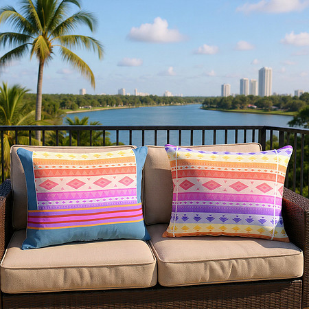 Dusk Dancer: Outdoor Accent Pillow