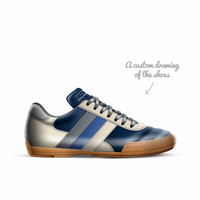 ($209) Soccer Style 3 Stripes Indoor Soccer Shoes: Pantha