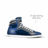 ($229) Fashion High Top Sneakers: Pantha