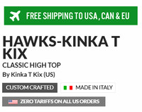 Classic High Top Shoes: Hawks