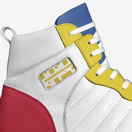 Retro Basketball High Top Shoes (Blue): Hawks
