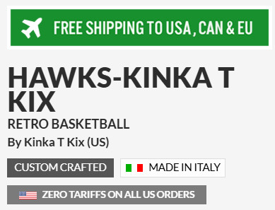 Retro Basketball High Top Shoes (Blue): Hawks