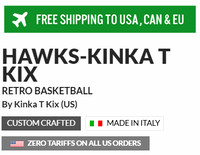 Retro Basketball High Top Shoes (Red): Hawks