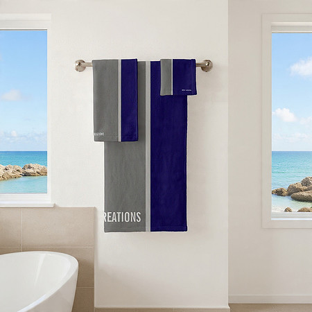 Bath Towel Set: Basic Blues